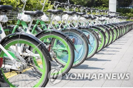 서울시 공공자전거 '따릉이'. 서울시 제공